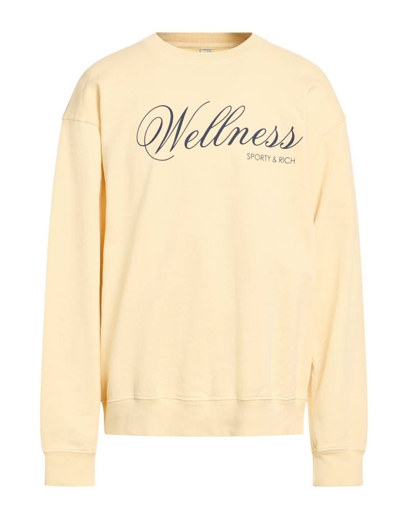 SPORTY & RICH Sweatshirt Herren Pastellgelb SPORTY & RICH Sweatshirt Herren Pastellgelb von SPORTY & RICH