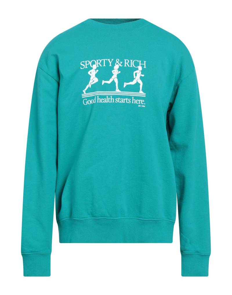 SPORTY & RICH Sweatshirt Herren Tūrkis von SPORTY & RICH