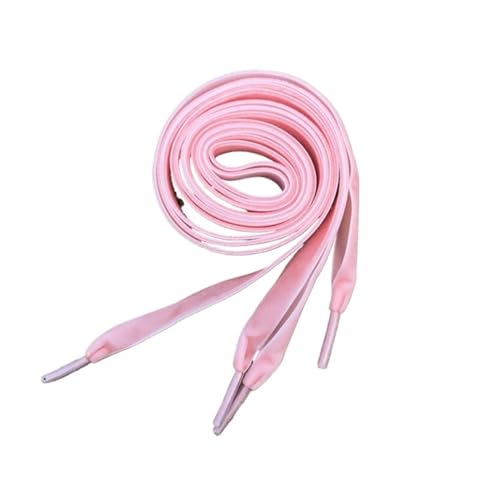SPPEOUKJ SchnüRsenkel 2 Paar 110 cm Länge 1,6 Breite Samtoberfläche Schnürsenkel Damen Herren Bunte Sport Freizeitschuhe Stiefelschnürsenkel FüR Sneaker(Pink) von SPPEOUKJ