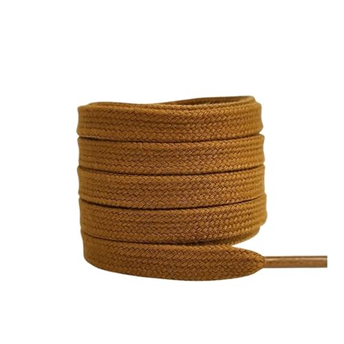 SPPEOUKJ SchnüRsenkel 4 stücke Flache Baumwoll-Schnürsenkel for Turnschuhe Schnürsenkel High-top Canvas Casual Keine Elastizität Männer Frauen FüR Sneaker(Dark brown,160cm) von SPPEOUKJ