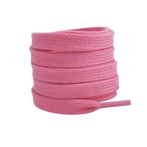 SPPEOUKJ SchnüRsenkel 4 stücke Flache Baumwoll-Schnürsenkel for Turnschuhe Schnürsenkel High-top Canvas Casual Keine Elastizität Männer Frauen FüR Sneaker(Pink1,80cm) von SPPEOUKJ
