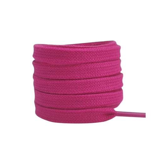 SPPEOUKJ SchnüRsenkel 4 stücke Flache Baumwoll-Schnürsenkel for Turnschuhe Schnürsenkel High-top Canvas Casual Keine Elastizität Männer Frauen FüR Sneaker(Rose red,160cm) von SPPEOUKJ