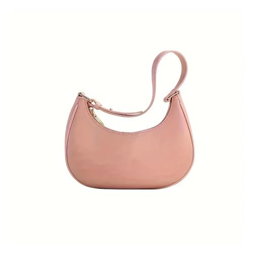 SPPEOUKJ Umhängetasche Halbmondtasche, minimalistische Unterarmtasche, lässige Handtasche und Geldbörse for Damen for den täglichen Gebrauch For kleine Umhängetasche(Pink) von SPPEOUKJ