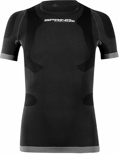 SPRING Revolution 2.0, posturales, stützendes Herren Kurzarm-Shirt, anthrazit (M) von SPRING Revolution 2.0