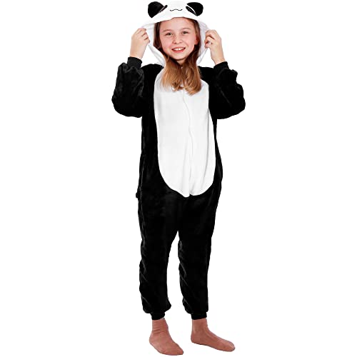 SPRINGOS Schlafanzug Pyjama Overall Jumpsuit Panda-Kostüm Größe 125-140 cm von SPRINGOS