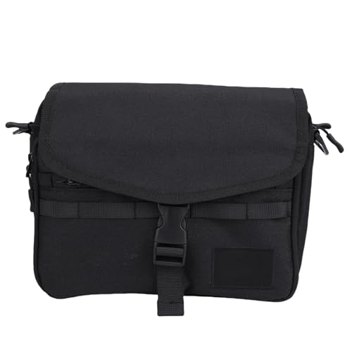SPYMINNPOO Black Casual Satchel -Tasche mit Geräumigem Platz für Studenten Umhängetasche für College -Reisen Geeignet von SPYMINNPOO