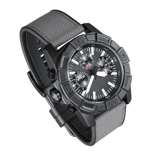 SPYMINNPOO Quartz Watch, Multi -Function -Männer Handschatregenregen -Armbanduhr für Outdoors, Casual, Business, Täglich von SPYMINNPOO