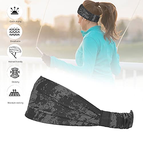SPYMINNPOO Unisex Outdoor Sport Sweatband Stirnband, Langlebiges Material, Zum Radfahren, Tarnung (HJ-C-A16-13-1 (Graffiti Grey)) von SPYMINNPOO
