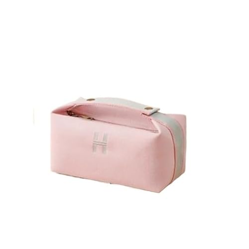 Makeup Bag Einfache wasserdichte Canvas Make-up Tasche Mode Kosmetiktasche for Frauen Make-up Organizer Kulturbeutel Reise Kosmetiktaschen Make Up Bag(A2) von SQIANKUN