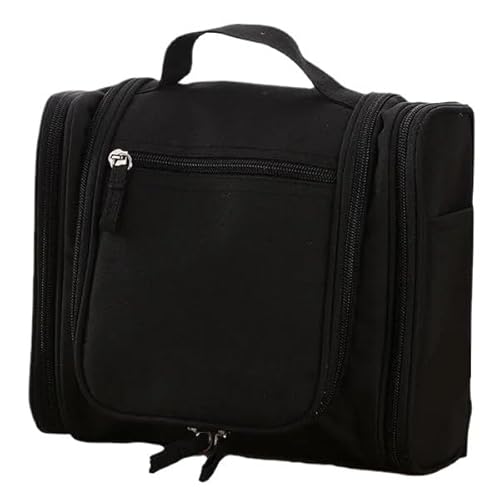 Makeup Bag Multifunktionale Kosmetiktasche for Damen und Herren, Reise-Make-up-Tasche, Kosmetiktasche, wasserdicht, Aufbewahrungstasche mit großem Fassungsvermögen Make Up Bag(Noir) von SQIANKUN