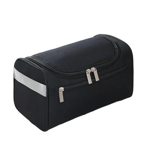 Makeup Bag Polyester Männer Tragbare Aufbewahrungstasche Toilettenartikel Organizer Frauen Reise Kosmetiktasche Hängen Wasserdicht Waschbeutel Make Up Bag(Noir) von SQIANKUN
