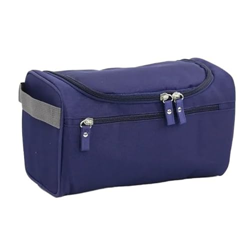 Makeup Bag Reißverschluss Polyester Männer tragbare Aufbewahrungstasche Toilettenartikel Organizer Frauen Reise Kosmetiktasche hängende wasserdichte Waschtasche Make Up Bag(Blue) von SQIANKUN