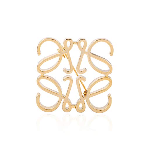 Brosche Anstecknadeln Buchstabenbrosche for Frauen High-End-weibliche Luxus-Persönlichkeit Wild-Atmosphäre Pin Broschen, Anzug Großer Pullover Abzeichenbrosche (1 stücke) für Damen Mädchen Kostümzubeh von SQLCF