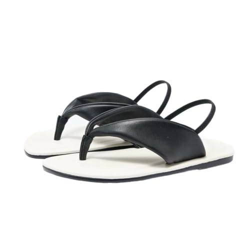 Bequeme Damensandalen Flache Sommersandalen im Bohemian Stil Leichte und flexible Sohle Perfekt für den Strand Freizeit Reisen und sommerliche Outfits von SQPZM