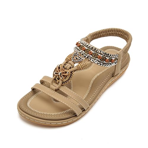 SQPZM Sandalen Damen bequem Sportliche und robuste Freizeitsandalen Schnell trocknend und rutschfest Optimal für Wanderungen Camping Gartenarbeit und alle Outdoor Abenteuer von SQPZM