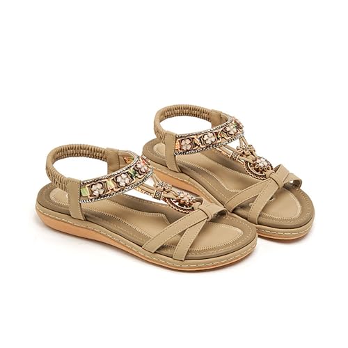 Sandalen Damen bequem Orthopädische Wandernsandalen mit Arch Support und stoßdämpfender Sohle Für breite Füße und Outdoor Aktivitäten wie Trekking Wanderungen und Sommerabenteuer von SQPZM