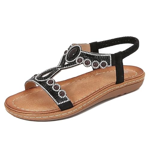 Sandalen Damen bequem Orthopädische Wandernsandalen mit Arch Support und stoßdämpfender Sohle Für breite Füße und Outdoor Aktivitäten wie Trekking Wanderungen und Sommerabenteuer von SQPZM