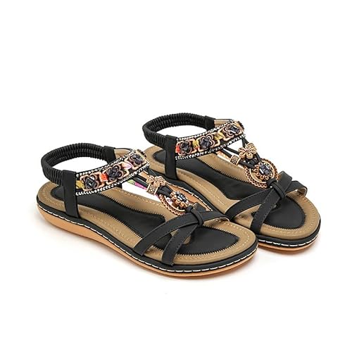 Sandalen Damen bequem Orthopädische Wandernsandalen mit Arch Support und stoßdämpfender Sohle Für breite Füße und Outdoor Aktivitäten wie Trekking Wanderungen und Sommerabenteuer von SQPZM
