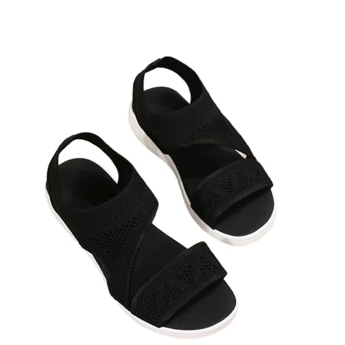 Sommersandalen Damen bequem Wasserdichte und leichte Badelatschen Flip Flops Mit Massage Fußbett Ideal für Pool Garten Spa Strand und nach dem Sport von SQPZM