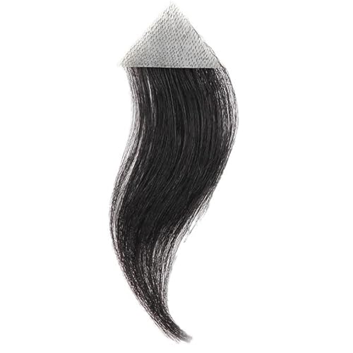 Dünne Haut V-Looped Bald Spot Hair Patch,Natürliches Menschliches Haar Ersatzgerät für Haaransatz und lokale Gebiet,Toupee Patch,Frontalhaarsystem Haarerweiterung(1PCS,2x2x3) von SQSZJBJMK