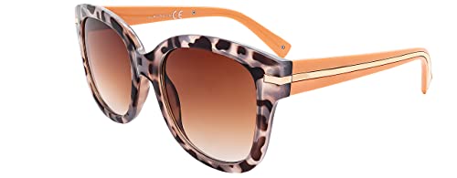 SQUAD Sonnenbrille Damen Quadrat Größe Groß Brille Rechteckig Fashion Elegant 100% uv400-schutz von SQUAD