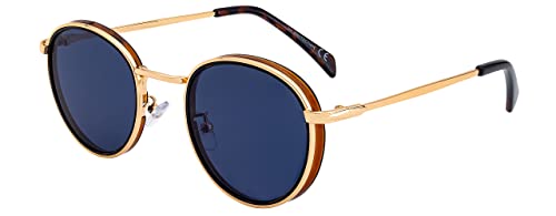 SQUAD Sonnenbrille Für Damen und Herren Unisex Erwachsene Metall Rund Klein Retro 100% uv400-schutz von SQUAD