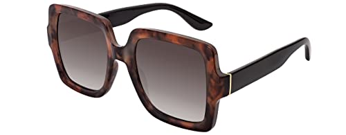 SQUAD Sonnenbrille Für frauen, Frauen Quadrat Erwachsene Jungen Sunglasses Groß Größe Modern Fahrerbrille von SQUAD