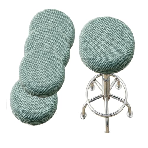 SQYDFDC Barhocker-Bezug, runder Hocker-Bezug mit Gummiband, Barhocker-Sitzbezug, waschbarer Hocker-Kissenbezug aus dehnbarem, dickem Stoff, 30,5–36,8 cm Durchmesser greenmatcha 8pc von SQYDFDC