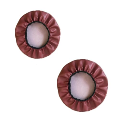 SQYDFDC Runde Hockerbezüge, 2 Stück, wasserdichte runde PU-Barhockerbezüge mit Gummiband, Hockerbezüge, abwischbare Hockerkissenbezüge, geeignet für Zuhause und andere Anlässe Burgundy 32cm SQYDFDC Runde Hockerbezüge, 2 Stück, wasserdichte runde PU-Barhockerbezüge mit Gummiband, Hockerbezüge, abwischbare Hockerkissenbezüge, geeignet für Zuhause und andere Anlässe Burgundy 32cm von SQYDFDC