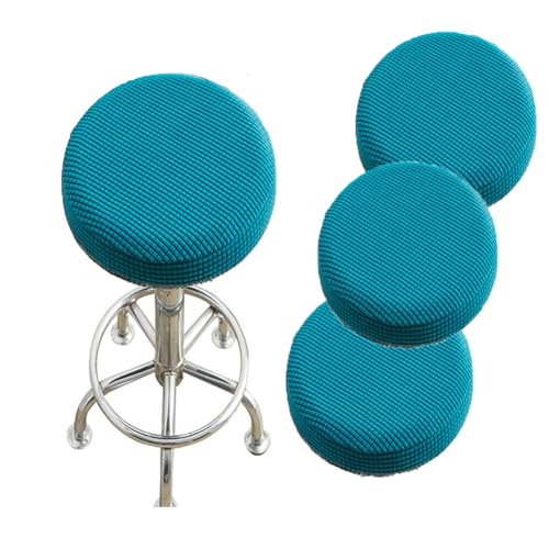 SQYDFDC Runder Hockerbezug mit Gummiband, Barhocker-Sitzbezug, waschbarer Hocker-Kissenbezug aus dehnbarem, dickem Stretchstoff, 30,5–35,6 cm Durchmesser, dunkelgrün 8pc von SQYDFDC
