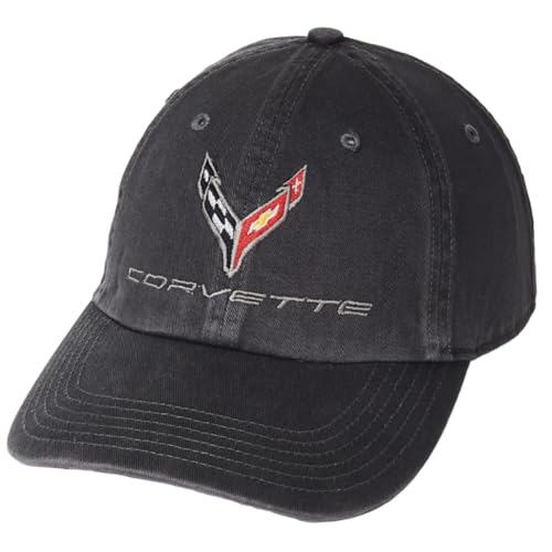 C8 Corvette Next Generation Washed Hat (Anthrazit) von SR1 Performance