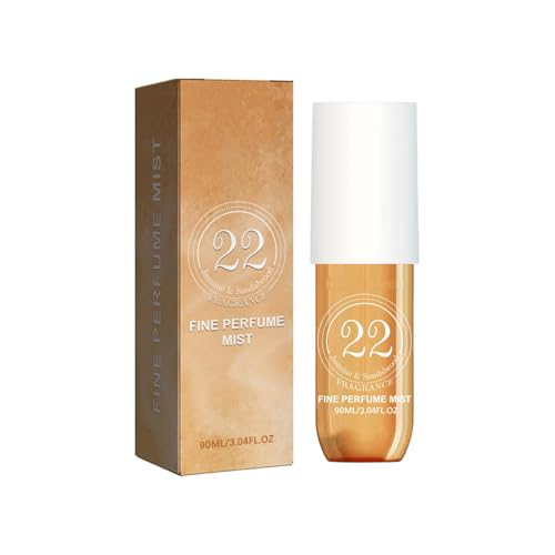 Damen Parfüm Spray 90ml - Langanhaltender Duft (Jasmin, Sandelholz, Kokoscreme & mehr) | Elegant & Frisch für Dates | 90ml Flasche | 22#-34# Düfte wählbar (22# 1 PCS) von SRBIRD