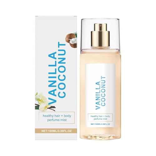 Vanille-Kokos Parfum für Haar & Körper, 100ml - Leichter Duft mit Jojobaöl, pflegend & hydratisierend, langanhaltend & nicht klebend, für Damen (100ml, 1 PCS) von SRBIRD