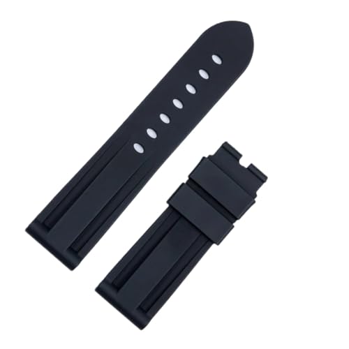 SRDRK 22/24 mm Gummiarmband als Ersatz für das wasserdichte Silikonarmband der Panerai-Serie(Black,20mm) von SRDRK