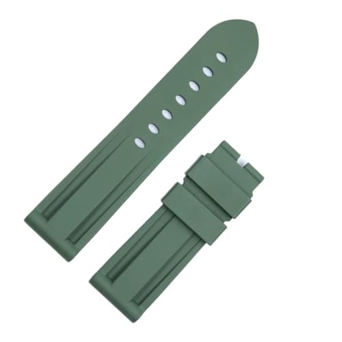 SRDRK 22/24 mm Gummiarmband als Ersatz für das wasserdichte Silikonarmband der Panerai-Serie(Green,24mm) von SRDRK