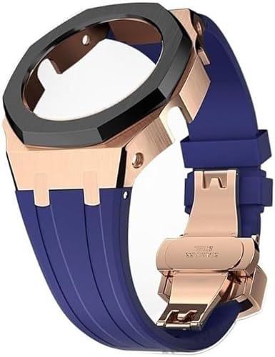 SRDRK Ga2100 Mod Kit Gen4 Metallgehäuse, Gummiband, Modifikation für Armbandersatz GA2100/GA2110, Edelstahlband, Lünette, Rahmen, Zubehör mit Bodenabdeckung, Einheitsgröße von SRDRK