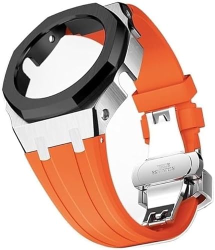 SRDRK Ga2100 Mod Kit Gen4 Metallgehäuse, Gummiband, Modifikation für Armbandersatz GA2100/GA2110, Edelstahlband, Lünette, Rahmen, Zubehör mit Bodenabdeckung, Einheitsgröße von SRDRK