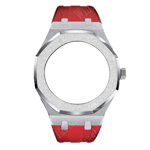 SRDRK Gen4 Gen5 GA2100 Modifikationsset für GA-2100 GA2110 Mod Kit Schmirgelstahl Metall Luxus Gehäuse Lünette mit Schraube Gummiband, For GA2100 2110 von SRDRK