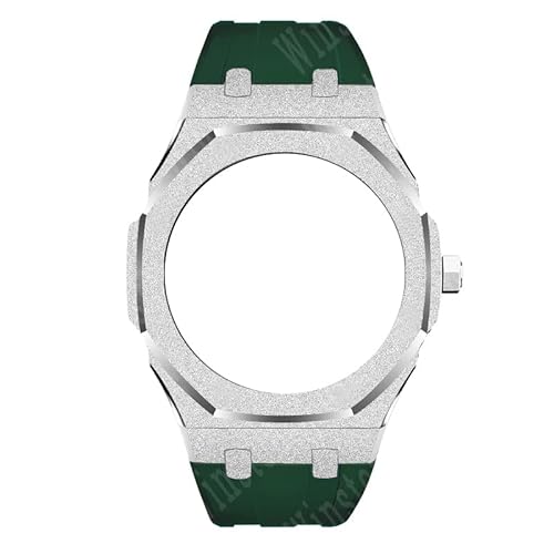 SRDRK Gen5 GA2100 Modifikation Emery Edelstahl-Metallgehäuse-Lünette Gummiband für GA-2100 GA2110 Mod Kit mit Werkzeug, For GA2100 2110 von SRDRK