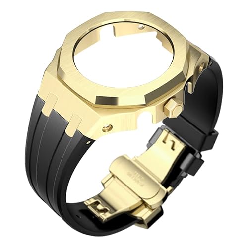 SRDRK Modifikationsset 4. Generation für Casioak GA2100 Mod Kit Set Metalllünette Gehäuse und Silikon-Gummiband kompatibel mit GA-2110 mit Werkzeug, Einheitsgröße SRDRK Modifikationsset 4. Generation für Casioak GA2100 Mod Kit Set Metalllünette Gehäuse und Silikon-Gummiband kompatibel mit GA-2110 mit Werkzeug, Einheitsgröße von SRDRK