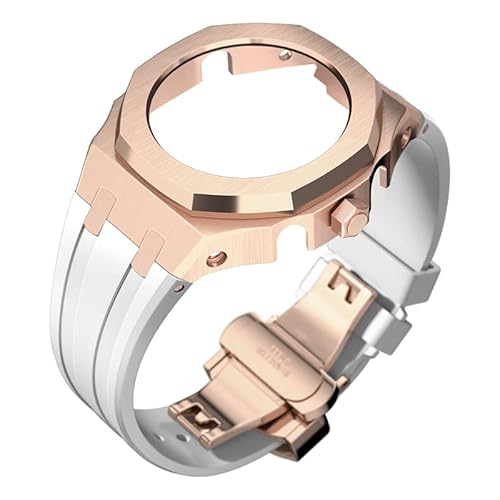 SRDRK Modifikationsset 4. Generation für Casioak GA2100 Mod Kit Set Metalllünette Gehäuse und Silikon-Gummiband kompatibel mit GA-2110 mit Werkzeug, Einheitsgröße von SRDRK