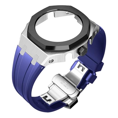 SRDRK Modifikationsset 4. Generation für Casioak GA2100 Mod Kit Set Metalllünette Gehäuse und Silikon-Gummiband kompatibel mit GA-2110 mit Werkzeug, Einheitsgröße von SRDRK