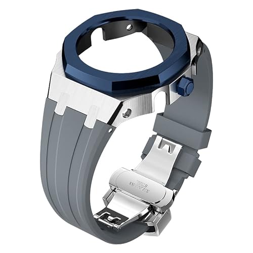 SRDRK Modifikationsset 4. Generation für Casioak GA2100 Mod Kit Set Metalllünette Gehäuse und Silikon-Gummiband kompatibel mit GA-2110 mit Werkzeug, Einheitsgröße von SRDRK