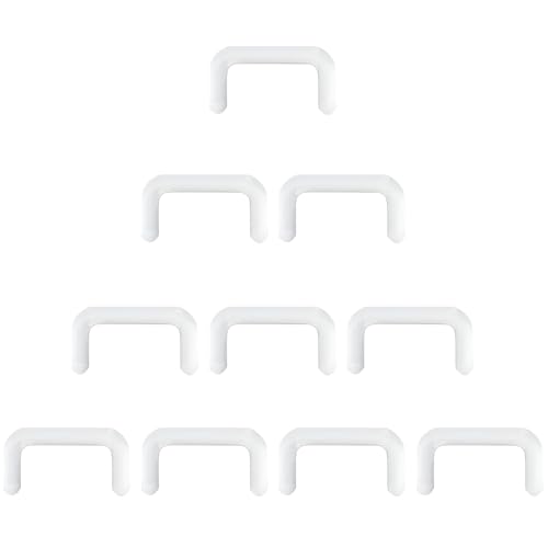 Clear Piercing Retainer 1.2 mm(16 g) für Damen Herren U-förmig Nasen Septum Ringe Set Acryl Nasenpiercing Transparent Steckter Schmuck Kit Keeper Septumschmuck für Arbeit Chirurgie 20 stk Pack von SREFGAS