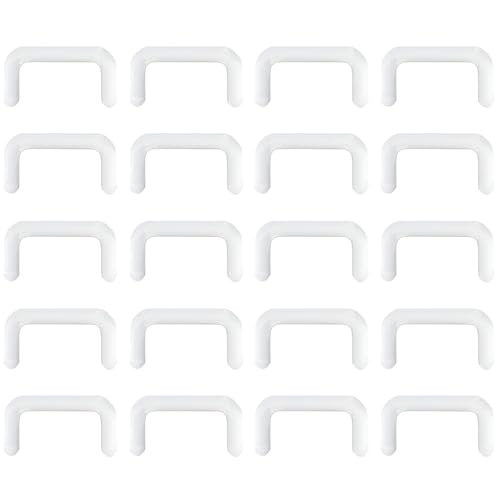 SREFGAS Clear Piercing Retainer Set für Damen Herren Arbeit Chirurgie OP 1.2 mm(16 g) Acryl Transparent U-förmig Nasen Septum Ringe Nasenpiercing Schmuck Kit Septumschmuck 20 stk Pack von SREFGAS