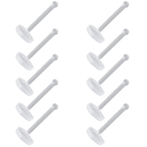 SREFGAS Clear Piercing Retainer Transparent 0.9 mm Flach I-förmig Nasen Septum Ringe Set Acryl Steckter Schmuck Kit Kunststoff Nasenpiercing Septumschmuck für Arbeit Chirurgie Damen Herren 10 stk SREFGAS Clear Piercing Retainer Transparent 0.9 mm Flach I-förmig Nasen Septum Ringe Set Acryl Steckter Schmuck Kit Kunststoff Nasenpiercing Septumschmuck für Arbeit Chirurgie Damen Herren 10 stk von SREFGAS