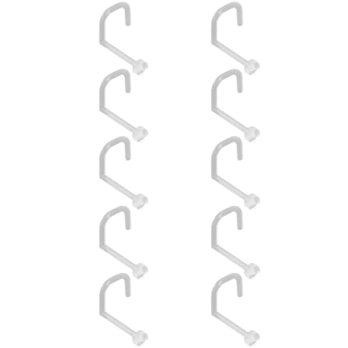 SREFGAS Clear Piercing Retainer Transparent 0.9 mm Flach S-förmig Nasen Septum Ringe Set Acryl Steckter Schmuck Kit Kunststoff Nasenpiercing Septumschmuck für Arbeit Chirurgie Damen Herren 10 stk SREFGAS Clear Piercing Retainer Transparent 0.9 mm Flach S-förmig Nasen Septum Ringe Set Acryl Steckter Schmuck Kit Kunststoff Nasenpiercing Septumschmuck für Arbeit Chirurgie Damen Herren 10 stk von SREFGAS