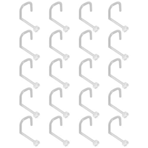 SREFGAS Clear Piercing Retainer Transparent 0.9 mm Flach S-förmig Nasen Septum Ringe Set Acryl Steckter Schmuck Kit Kunststoff Nasenpiercing Septumschmuck für Arbeit Chirurgie Damen Herren 20 stk SREFGAS Clear Piercing Retainer Transparent 0.9 mm Flach S-förmig Nasen Septum Ringe Set Acryl Steckter Schmuck Kit Kunststoff Nasenpiercing Septumschmuck für Arbeit Chirurgie Damen Herren 20 stk von SREFGAS