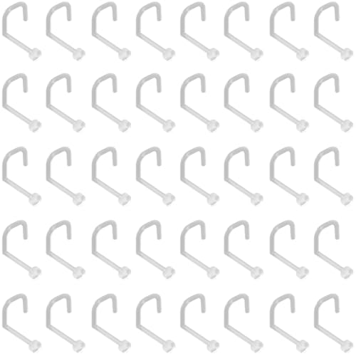 SREFGAS Clear Piercing Retainer Transparent 0.9 mm Flach S-förmig Nasen Septum Ringe Set Acryl Steckter Schmuck Kit Kunststoff Nasenpiercing Septumschmuck für Arbeit Chirurgie Damen Herren 40 stk SREFGAS Clear Piercing Retainer Transparent 0.9 mm Flach S-förmig Nasen Septum Ringe Set Acryl Steckter Schmuck Kit Kunststoff Nasenpiercing Septumschmuck für Arbeit Chirurgie Damen Herren 40 stk von SREFGAS