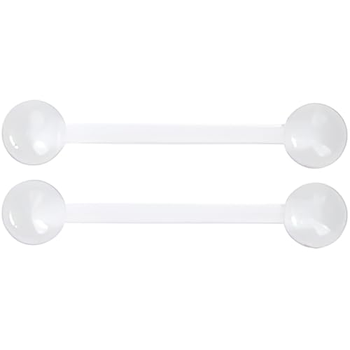 SREFGAS Weiß Leuchtend im Dunkeln Barbell Piercing Set für Damen Herren Acryl Zungenpiercing 14 G Nippelpiercing Kit Bioflex Brustwarzenpiercing Bar Schmuck Helix Kugel 2 stk Länge 16 MM SREFGAS Weiß Leuchtend im Dunkeln Barbell Piercing Set für Damen Herren Acryl Zungenpiercing 14 G Nippelpiercing Kit Bioflex Brustwarzenpiercing Bar Schmuck Helix Kugel 2 stk Länge 16 MM von SREFGAS